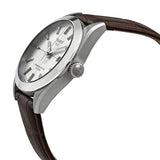 Buy Shop Tissot Gentleman Powermatic 80 Silicium Silver Dial Brown Leather Strap Watch For Men - T127.407.16.031.01 USA Online