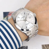 Buy Shop Tissot Gentleman Powermatic 80 Silicium Silver Dial Silver Steel Strap Watch For Men - T127.407.11.031.00 USA Online