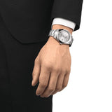 Buy Shop Tissot Gentleman Powermatic 80 Silicium Silver Dial Silver Steel Strap Watch For Men - T127.407.11.031.00 USA Online