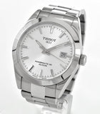 Buy Shop Tissot Gentleman Powermatic 80 Silicium Silver Dial Silver Steel Strap Watch For Men - T127.407.11.031.00 USA Online