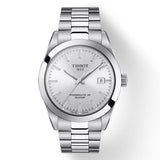 Buy Shop Tissot Gentleman Powermatic 80 Silicium Silver Dial Silver Steel Strap Watch For Men - T127.407.11.031.00 USA Online