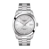 Buy Shop Tissot Gentleman Powermatic 80 Silicium Silver Dial Silver Steel Strap Watch For Men - T127.407.11.031.00 USA Online