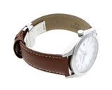 Buy Shop Tissot Gentleman Silver Dial Brown Leather Strap Watch For Men - T127.410.16.031.00 USA Online