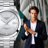 Buy Shop Tissot Gentleman Silver Dial Silver Steel Strap Watch For Men - T127.410.11.031.00 USA Online