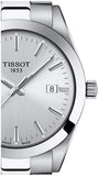 Buy Shop Tissot Gentleman Silver Dial Silver Steel Strap Watch For Men - T127.410.11.031.00 USA Online