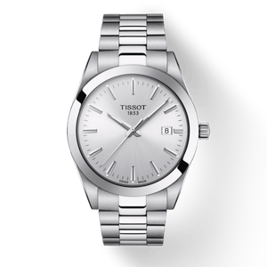 Buy Shop Tissot Gentleman Silver Dial Silver Steel Strap Watch For Men - T127.410.11.031.00 USA Online