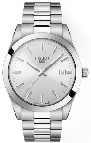 Buy Shop Tissot Gentleman Silver Dial Silver Steel Strap Watch For Men - T127.410.11.031.00 USA Online