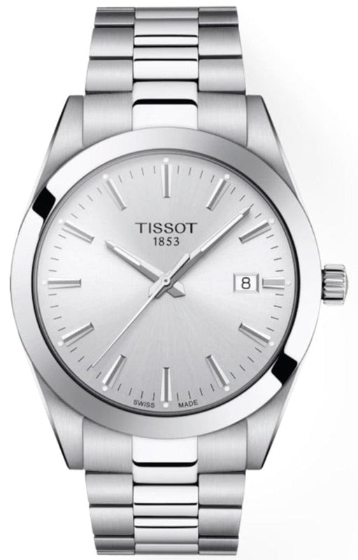 Buy Shop Tissot Gentleman Silver Dial Silver Steel Strap Watch For Men - T127.410.11.031.00 USA Online