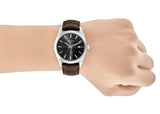 Buy Shop Tissot Gentlemen Black Dial Brown Leather Strap Watch for Men - T127.410.16.051.01 USA Online
