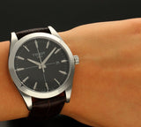 Buy Shop Tissot Gentlemen Black Dial Brown Leather Strap Watch for Men - T127.410.16.051.01 USA Online