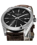 Buy Shop Tissot Gentlemen Black Dial Brown Leather Strap Watch for Men - T127.410.16.051.01 USA Online