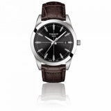 Buy Shop Tissot Gentlemen Black Dial Brown Leather Strap Watch for Men - T127.410.16.051.01 USA Online