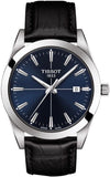 Buy Shop Tissot Gentlemen Blue Dial Black Leather Strap Watch for Men - T127.410.16.041.01 USA Online
