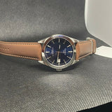 Buy Shop Tissot Gentlemen Powermatic 80 Silicium Blue Dial Brown Leather Strap Watch For Men - T127.407.16.041.00 USA Online