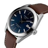 Buy Shop Tissot Gentlemen Powermatic 80 Silicium Blue Dial Brown Leather Strap Watch For Men - T127.407.16.041.00 USA Online