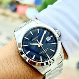 Buy Shop Tissot Gentlemen Powermatic 80 Silicium Blue Dial Silver Steel Strap Watch For Men - T127.407.11.041.00 USA Online