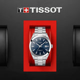 Buy Shop Tissot Gentlemen Powermatic 80 Silicium Blue Dial Silver Steel Strap Watch For Men - T127.407.11.041.00 USA Online
