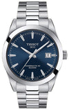 Buy Shop Tissot Gentlemen Powermatic 80 Silicium Blue Dial Silver Steel Strap Watch For Men - T127.407.11.041.00 USA Online