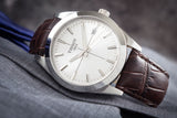 Buy Shop Tissot Gentlemen Silver Dial Brown Leather Strap Watch for Men - T127.410.16.031.01 USA Online