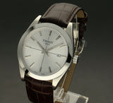 Buy Shop Tissot Gentlemen Silver Dial Brown Leather Strap Watch for Men - T127.410.16.031.01 USA Online