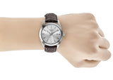 Buy Shop Tissot Gentlemen Silver Dial Brown Leather Strap Watch for Men - T127.410.16.031.01 USA Online