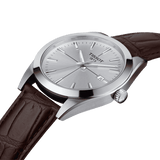 Buy Shop Tissot Gentlemen Silver Dial Brown Leather Strap Watch for Men - T127.410.16.031.01 USA Online