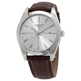 Buy Shop Tissot Gentlemen Silver Dial Brown Leather Strap Watch for Men - T127.410.16.031.01 USA Online