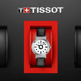Buy Shop Tissot Heritage Memphis Lady White Dial Black Rubber Strap Watch For Women - T120.210.17.011.00 USA Online