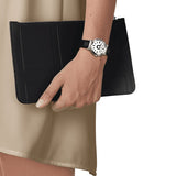 Buy Shop Tissot Heritage Memphis Lady White Dial Black Rubber Strap Watch For Women - T120.210.17.011.00 USA Online