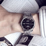 Buy Shop Tissot Le Locle Automatic Black Dial Silver Steel Strap Watch For Men - T41.1.483.53 USA Online