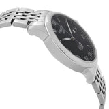 Buy Shop Tissot Le Locle Automatic Black Dial Silver Steel Strap Watch For Men - T41.1.483.53 USA Online