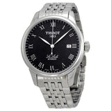 Buy Shop Tissot Le Locle Automatic Black Dial Silver Steel Strap Watch For Men - T41.1.483.53 USA Online