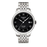 Buy Shop Tissot Le Locle Automatic Black Dial Silver Steel Strap Watch For Men - T41.1.483.53 USA Online