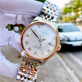 Buy Shop Tissot Le Locle Automatic Cosc Silver Dial Two Tone Steel Strap Watch For Men - T006.407.22.033.00 USA Online
