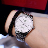 Buy Shop Tissot Le Locle Automatic Cosc White Dial Silver Steel Strap Watch For Men - T006.408.11.037.00 USA Online