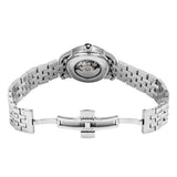 Buy Shop Tissot Le Locle Automatic Diamonds Mother of Pearl Black Dial Silver Steel Strap Watch For Women - T006.207.11.126.00 USA Online