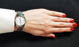 Buy Shop Tissot Le Locle Automatic Diamonds Mother of Pearl Dial Silver Steel Strap Watch For Women - T006.207.11.116.00 USA Online