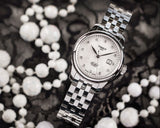 Buy Shop Tissot Le Locle Automatic Diamonds Mother of Pearl Dial Silver Steel Strap Watch For Women - T006.207.11.116.00 USA Online