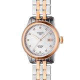 Buy Shop Tissot Le Locle Automatic Diamonds Mother of Pearl White Dial Two Tone Steel Strap Watch For Women - T006.207.22.116.00 USA Online