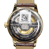 Buy Shop Tissot Le Locle Automatic Gold Dial Brown Leather Strap Watch For Men - T41.5.413.73 USA Online