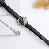 Buy Shop Tissot Le Locle Automatic Lady Black Dial Black Leather Strap Watch for Women - T41.1.123.57 USA Online