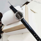 Buy Shop Tissot Le Locle Automatic Lady Black Dial Black Leather Strap Watch for Women - T41.1.123.57 USA Online