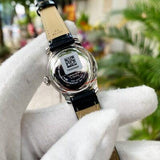Buy Shop Tissot Le Locle Automatic Lady Black Dial Black Leather Strap Watch for Women - T41.1.123.57 USA Online