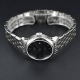 Buy Shop Tissot Le Locle Automatic Lady Black Dial Silver Steel Strap Watch For Women - T006.207.11.058.00 USA Online