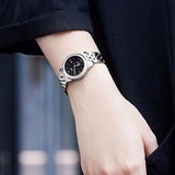 Buy Shop Tissot Le Locle Automatic Lady Black Dial Silver Steel Strap Watch For Women - T006.207.11.058.00 USA Online