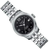 Buy Shop Tissot Le Locle Automatic Lady Black Dial Silver Steel Strap Watch For Women - T41.1.183.56 USA Online