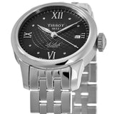 Buy Shop Tissot Le Locle Automatic Lady Black Dial Silver Steel Strap Watch For Women - T41.1.183.56 USA Online