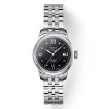 Buy Shop Tissot Le Locle Automatic Lady Black Dial Silver Steel Strap Watch For Women - T41.1.183.56 USA Online