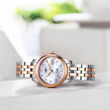 Buy Shop Tissot Le Locle Automatic Lady Mother of Pearl Dial Two Tone Steel Strap Watch For Women - T006.207.22.116.00 USA Online