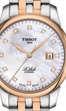 Buy Shop Tissot Le Locle Automatic Lady Mother of Pearl Dial Two Tone Steel Strap Watch For Women - T006.207.22.116.00 USA Online